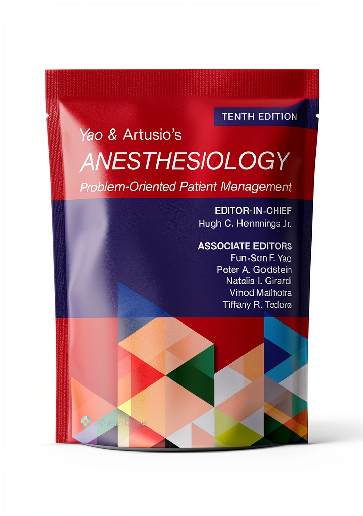 Anesthesiology textbook displayed on a Kindle device
