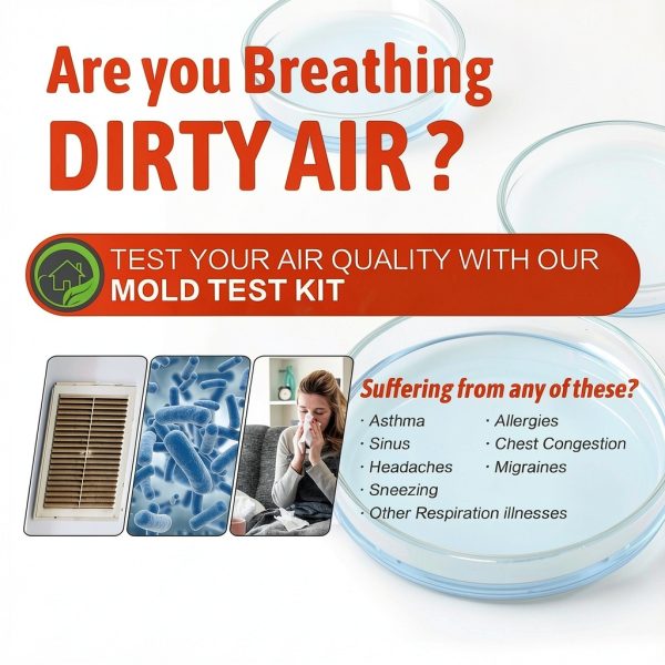 Mold Testing Kit Revanak Home Air Quality 5-Location DIY Detector-6