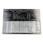 Gar C9 Surface Roughness Comparator Microfinish Scale with 9 Replicas-0